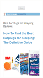 Mobile Screenshot of bestearplugsforsleeping.net
